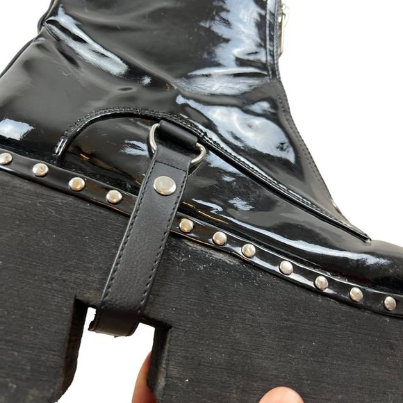 Demonia Black Combat Boots - Picture 7 of 16